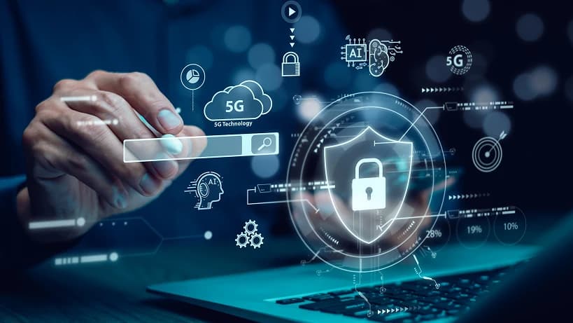 A business professional interacting with a holographic cloud computing interface, featuring a central cloud storage icon with circular synchronization arrows. The background includes a network of interconnected digital devices, symbolizing enterprise data platform solutions, cloud integration, and digital transformation.