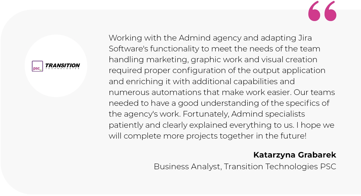 ttpsc about admind, expert quote